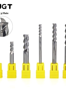 Aluminum Cnc Tools Endmill Cutting HRC55 3 Flute Carbide Mil