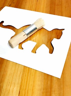 7pcs,A5 Cat Stencil,Cute Cat Template Design for wall painti