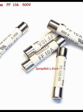 2pcs/Lot 6.3 x 32mm FF 10A 600V SIBA Ceramics Fuse Miniature