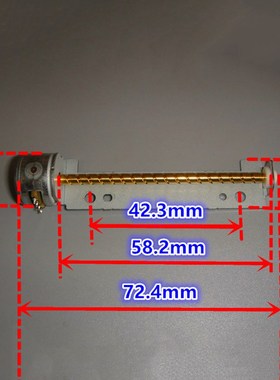 Linear Actuator 2-Phase 4-Wire Micro Mini 15mm  Precision  S