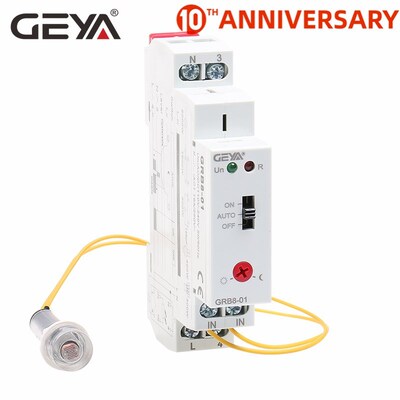 Free Shipping GEYA GRB8-01 Din rail Twilight Switch Photoele