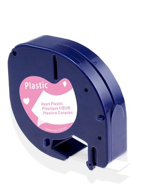 1pcs DYMO LetraTag Label Tape 91330 Black on White Paper 12m