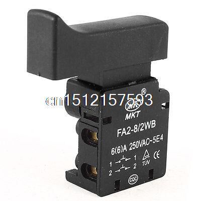 AC 250V/6A DPST NC Locking Push Trigger Switch FA2 8/2WB fo
