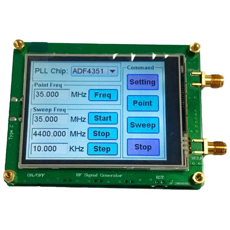 35-4400M ADF4351 RF Signal Source Signal Generator Wave / Po