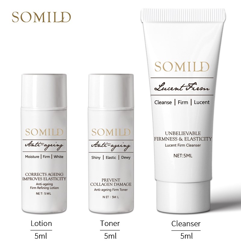 somild anti-aging skin care set travel suit vitamin e face l