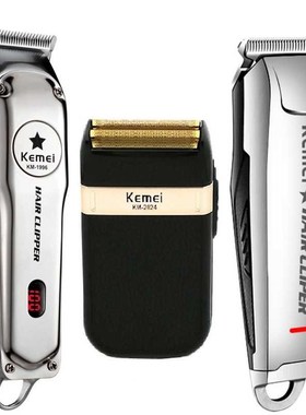Kemei Beard-Shaver Hair-Cutter Professional Barber Cordless
