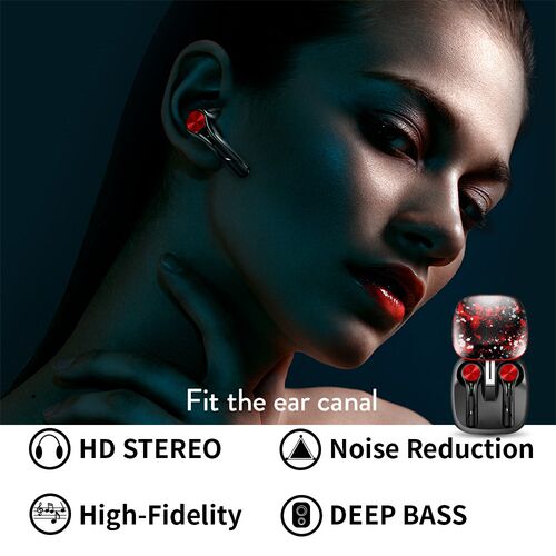 TWS Wireless Headphones Bluetooth 5.0 Earphones Stereo Spor