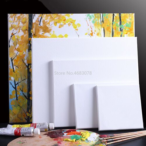 5pcs Cotton Wood Frame  Canvas Oil Painting Professional Art
