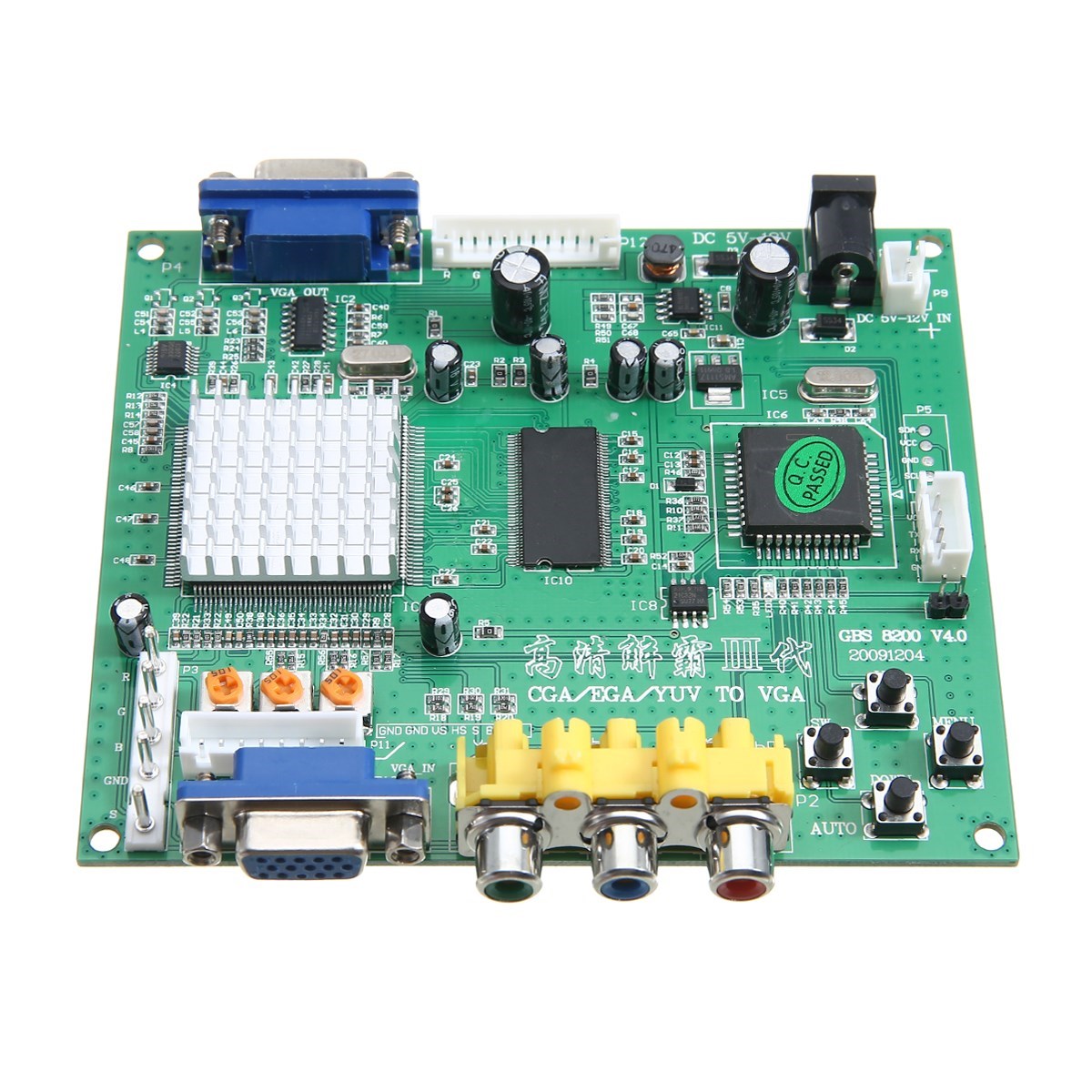 GBS8200 RCA to VGA HD Video Converter Board Plate HD9800 HD