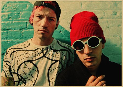 Twenty One Pilots kraft paper Poster Vintage Retro rock band