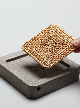 black crockery ceramic teapot trivets chinese teapot holder