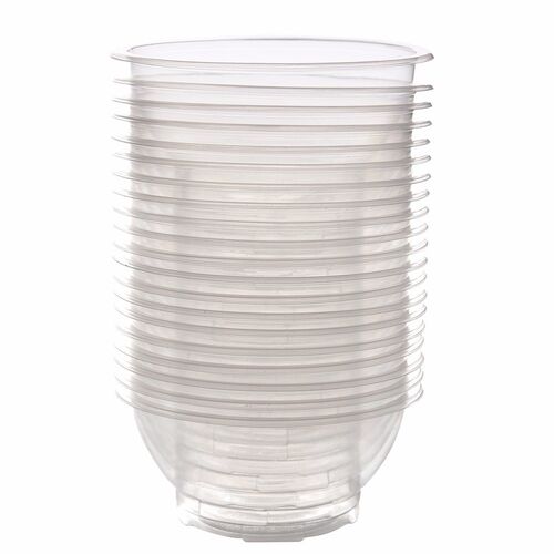 20Pcs Clear Plastic Disposable Rice Serving Bowl Outdoor Pic