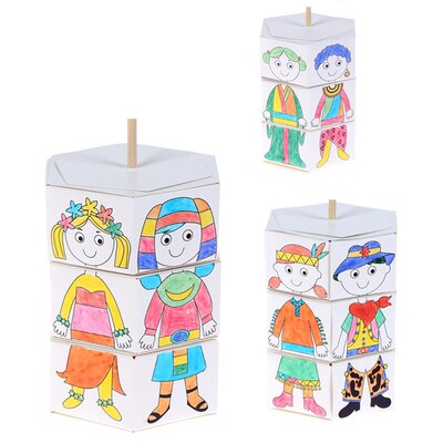 Children DIY Colour Matching Rotation Change Clothes Rotary