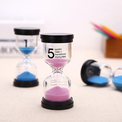 5/10/15/30 Minutes Sandglass Sand Timer Color Glass Hourglas