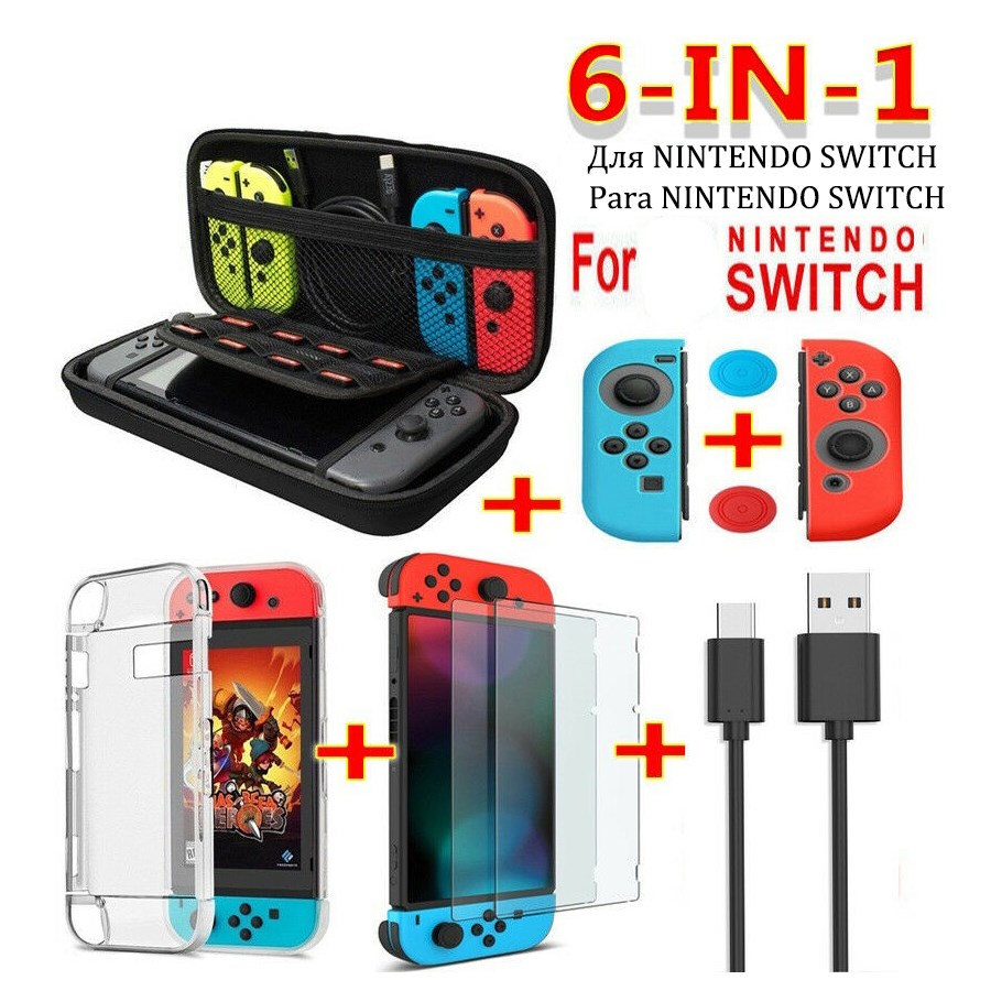 For Nintendo Switch Case Accessories Cover Storage Bag Pouc