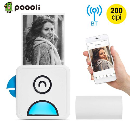 Mini Pocket Photo Thermal Printer 203/300dpi 58mm Wireless
