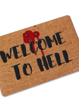 Custom Welcome Mat Letter Print Rubber Funny Doormat for Ent