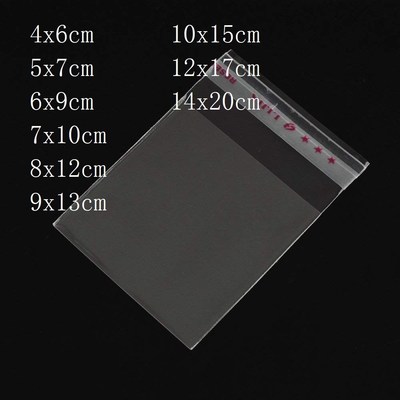 Transparent Plastic Bag Cello Poly Packaging OPP Cellophane