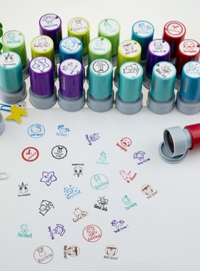 Self inking Cartoon Photosensitive Seal Teachers Stamp for h