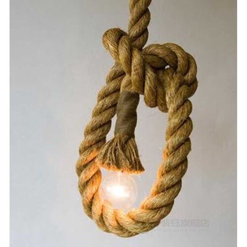 Creative personality Rope pendant lights + Black ceiling pla