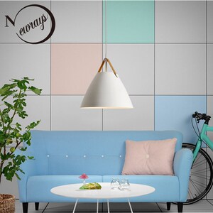 Nordic simple black white pendant light E27 LED modern hangi