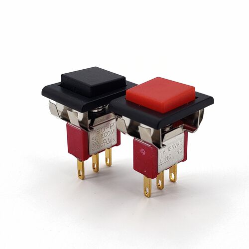 SH P8701 F22A Square Snap in With Frame 3Pin Momentary SPDT