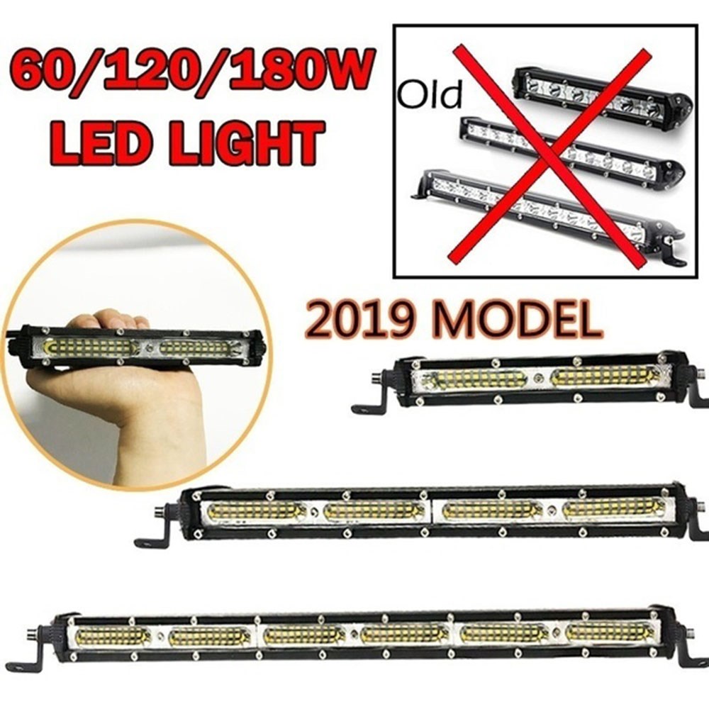 7/13/19 Inch 60w/120w/180w Led Light Bar Spotlight Searchlig