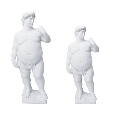 Creative Fat David Statue Portraits Home Decoration Resin Ar