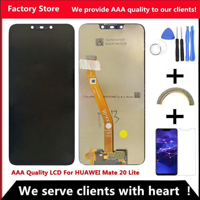 2340*1080 6.3 aaa quality lcd with frame for huawei mate