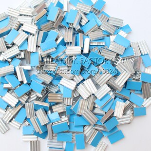 HEATSINK 15pcs 20*11*5mm Silver Heatsink Aluminum Heat Sink