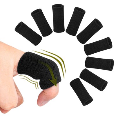 10pcs Support Finger Stretchable Soft Sports Finger Sleeves