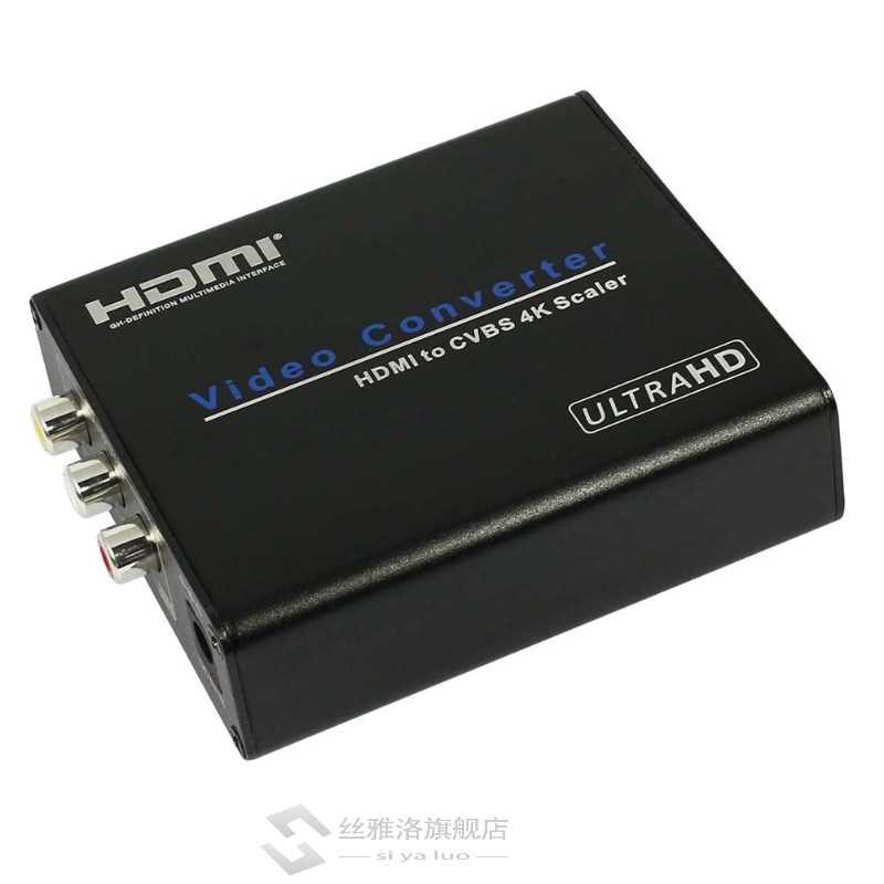 HDMI to CVBS UHD 4K Scaler Video & Audio Converter Adapter H
