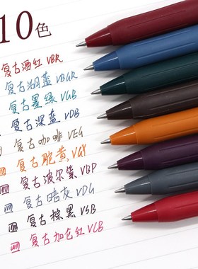 Japan Zebra retro pen 3/5/10 retro series gel pen stationery