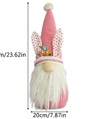 Easter Bunny Gnome Flower Girl Room Decor Nordic Swedish Sca