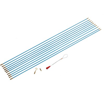 Electrical Fish Tape Pull Push Kit 10PCS 6mm Fiberglass Cabl