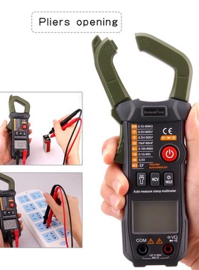 668E Digital Clamp Meter 6000 Counts DC AC Resistance Capaci