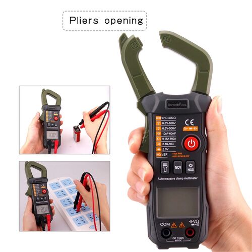 668E Digital Clamp Meter 6000 Counts DC AC Resistance Capaci