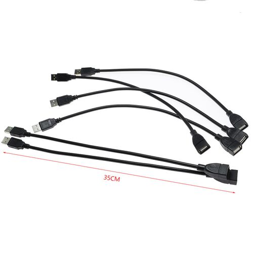 35cm Flexible Metal USB Extension Cable Male to Female Exten