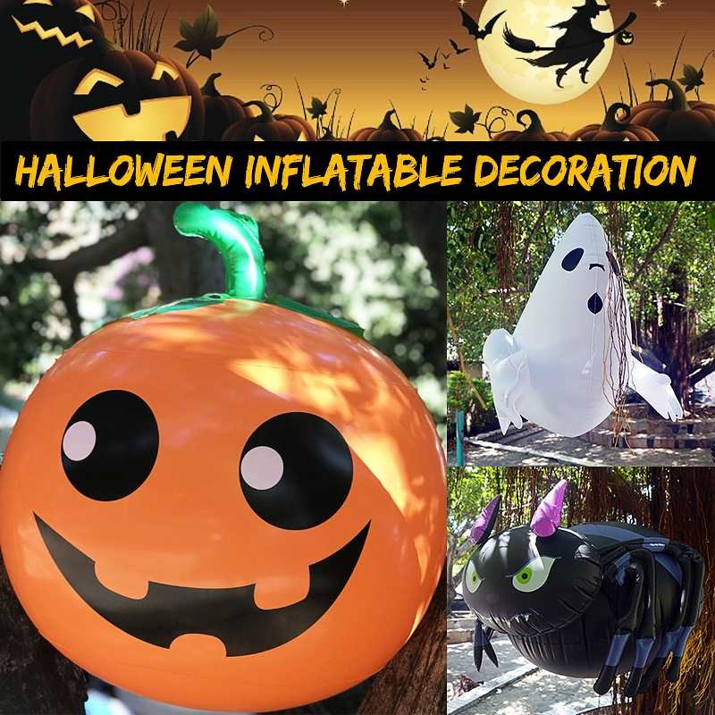 Halloween PVC Inflatable Animated Ghost Spider Pumpkin Outdo