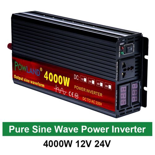 Inverter 12V 220V 2000W 3000W 4000W 24V Dc To 110V Ac  Pure