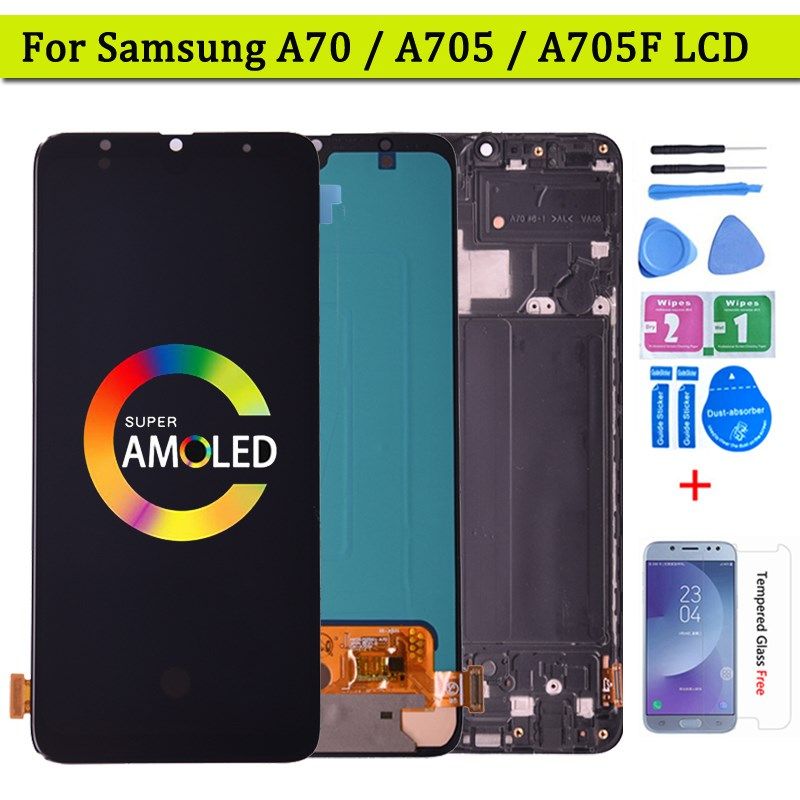 Super AMOLED For Samsung Galaxy A70 A705/DS A705F A705FN A70