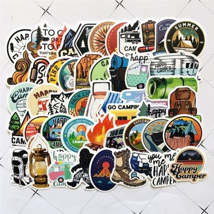 50PCS Outdoor Adventure Hiking Adventure Stickers For Car S