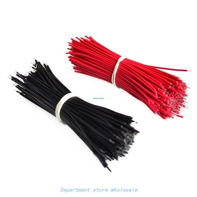 600pcs Breadboard Jumper Cable Wires Tinned 0.96cm Black  R