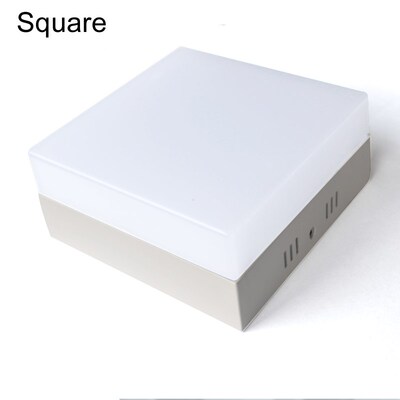 10pcs/lot Square led ceiling lights 6W 12W 18W 24W Round pan