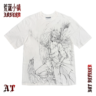 荒诞小镇Angel Sanctuary天使禁猎区擦色艺术anime怪诞漫感穿搭