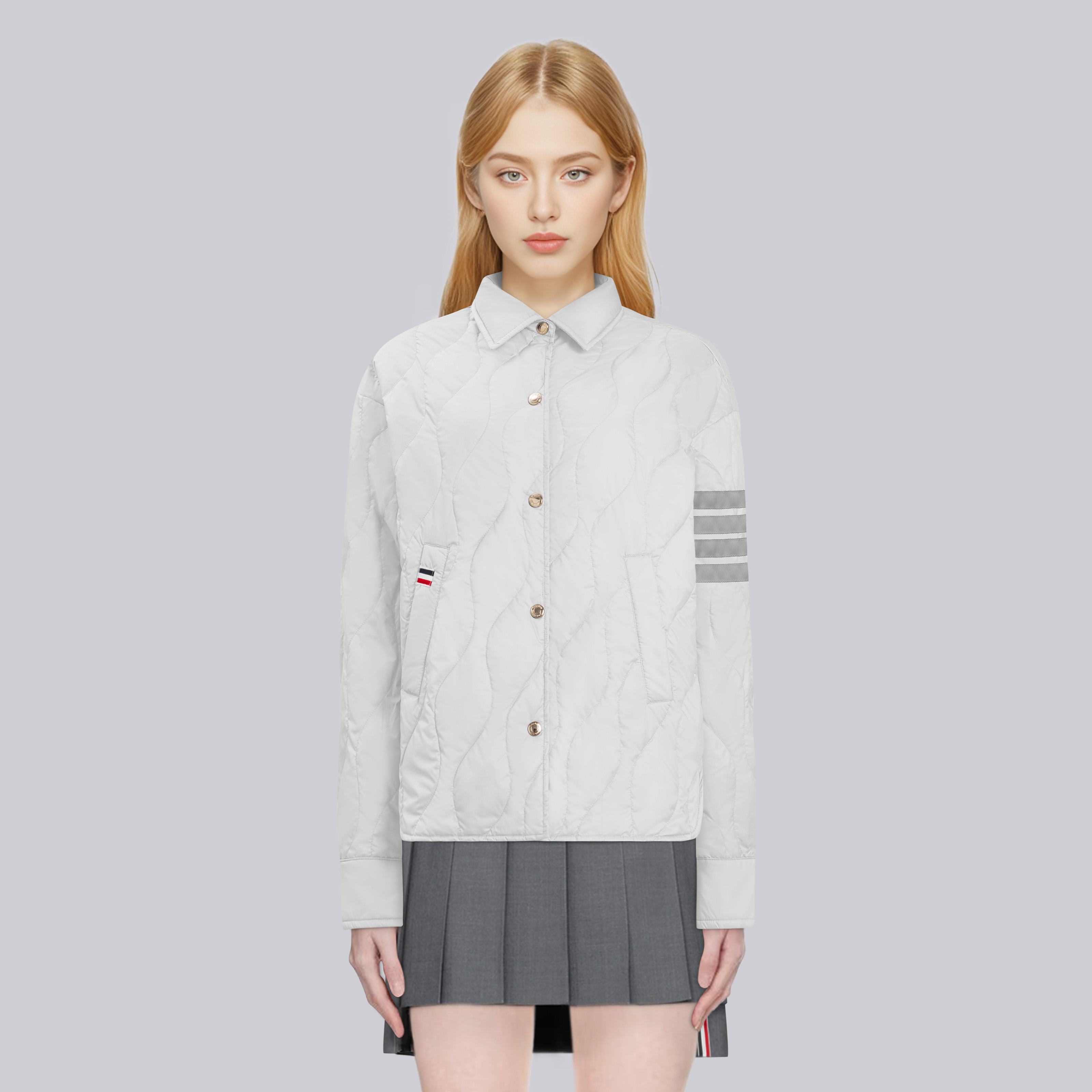 TB秋冬新款四条杠POLO羽绒服