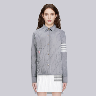 TB学院风秋冬新款四条杠POLO羽绒服女tb韩系宽松遮肉显瘦百搭外套