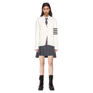 【官方正品】TB开衫女士针织外套修身长袖毛衣男女情侣款潮牌上衣