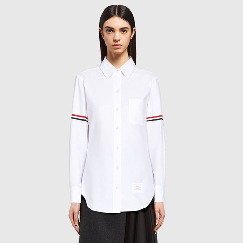 TB男女同款衬衫标准牛津纺纽扣