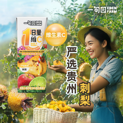 刺梨小青柠味100%复合果蔬汁